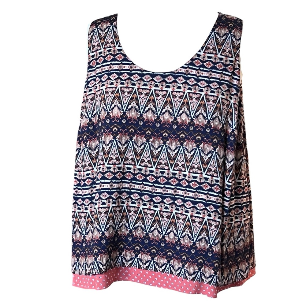 Lucy & Laurel sleeveless top SZ 3X.